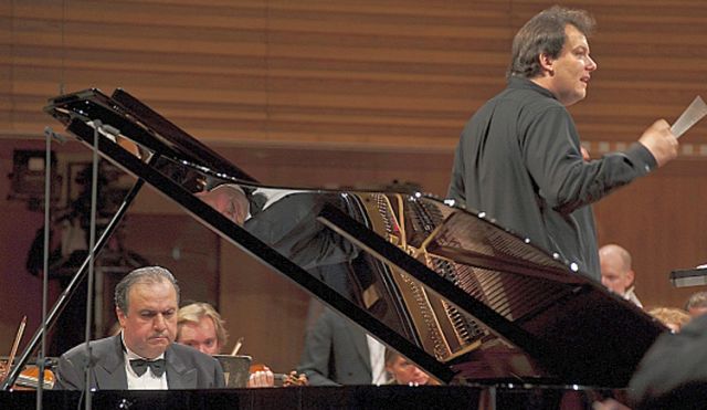 Andris Nelsons and Yefim Bronfman at the Lucerne Festival
